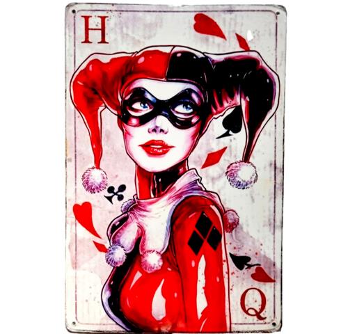 Board Game Card - Illustrated Quinn Vintage Metal Sign Spatter