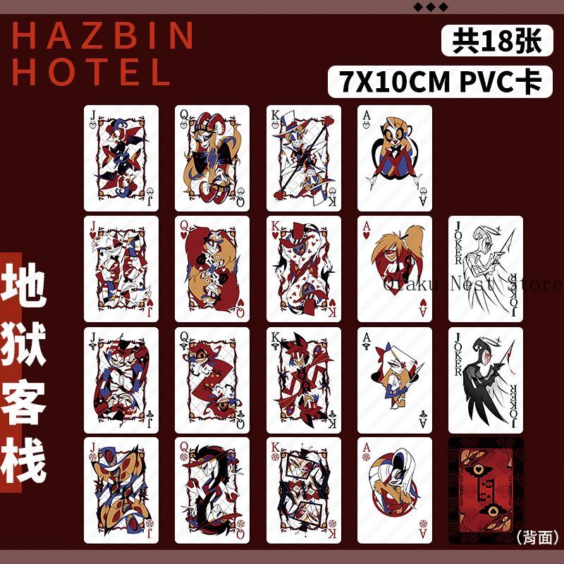 Board Game Card - Hazbin Hotel Lucifer Alastor Poker Style